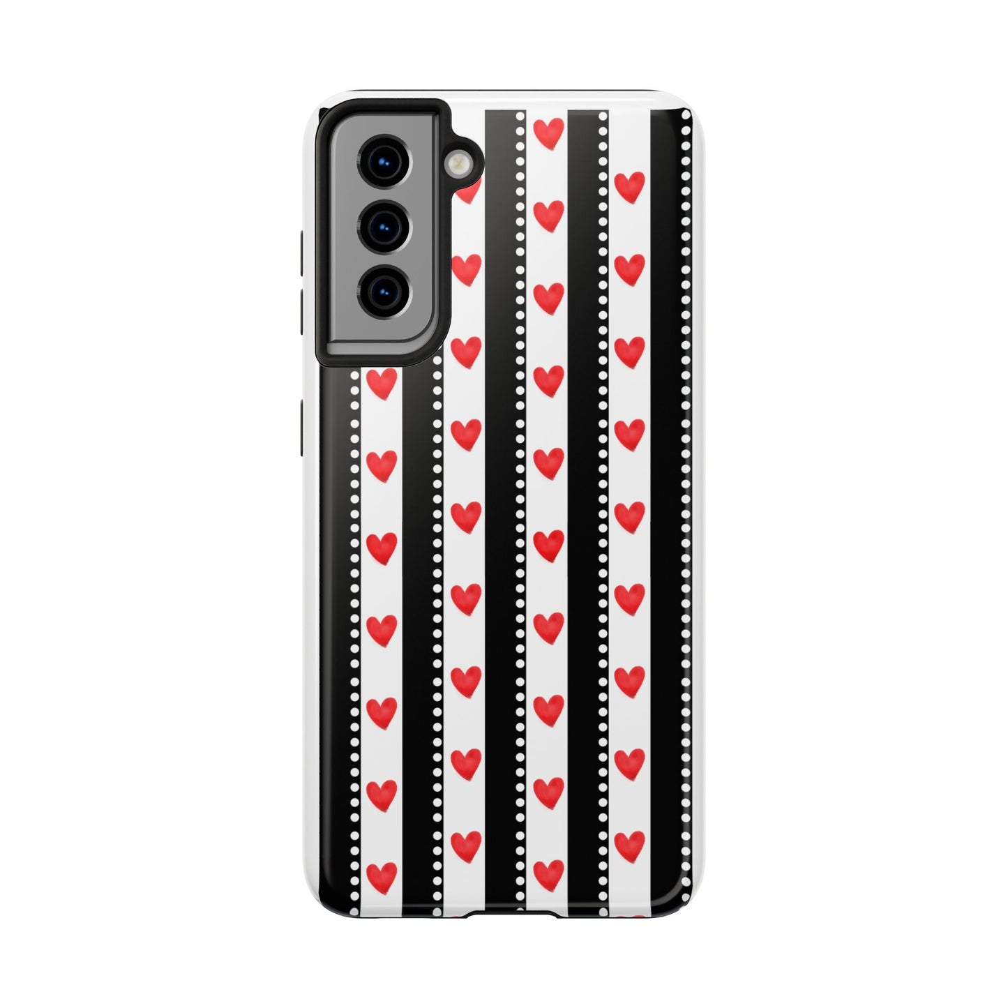 Heart Stripe Tough Phone Case