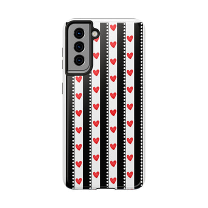 Heart Stripe Tough Phone Case