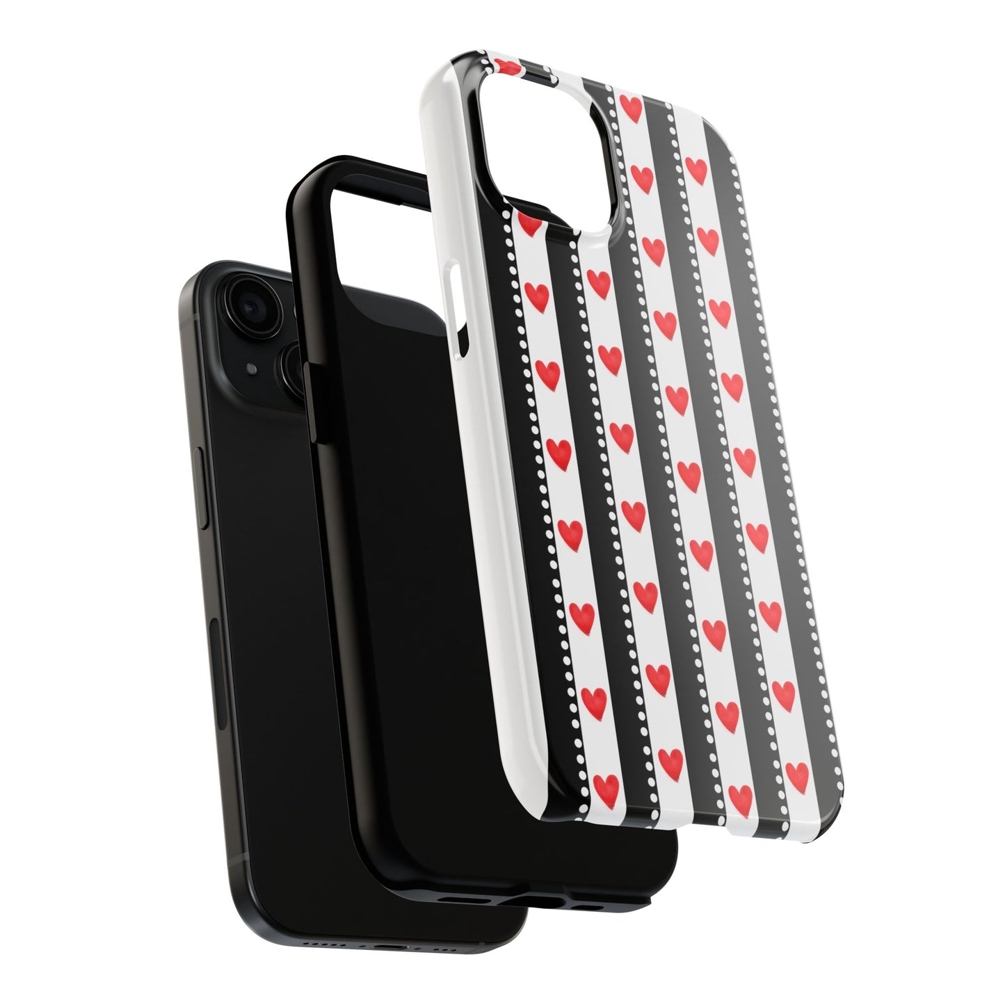 Heart Stripe Tough Phone Case