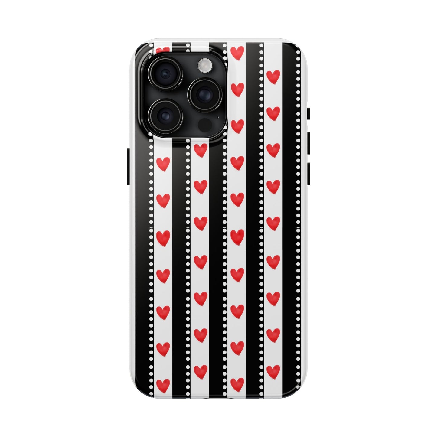 Heart Stripe Tough Phone Case