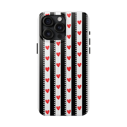 Heart Stripe Tough Phone Case