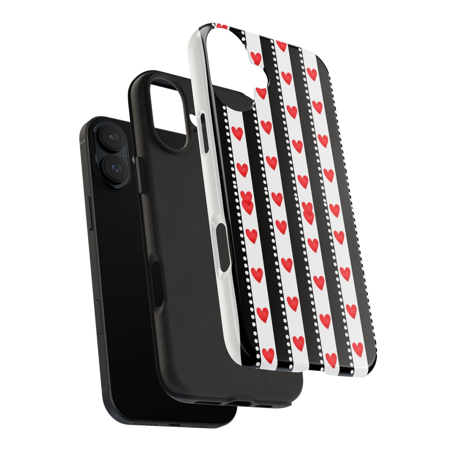 Heart Stripe Tough Phone Case