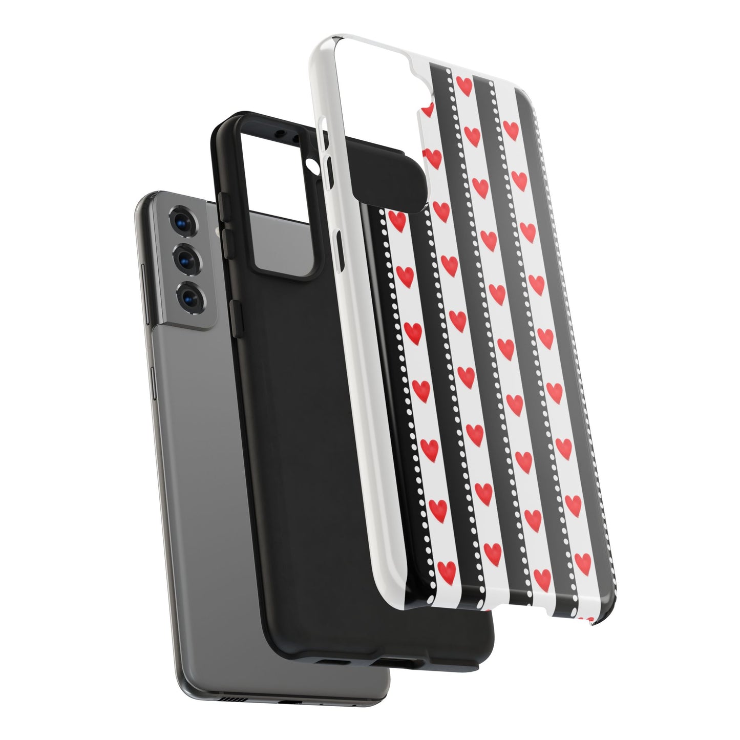 Heart Stripe Tough Phone Case