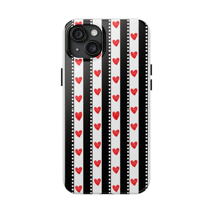 Heart Stripe Tough Phone Case