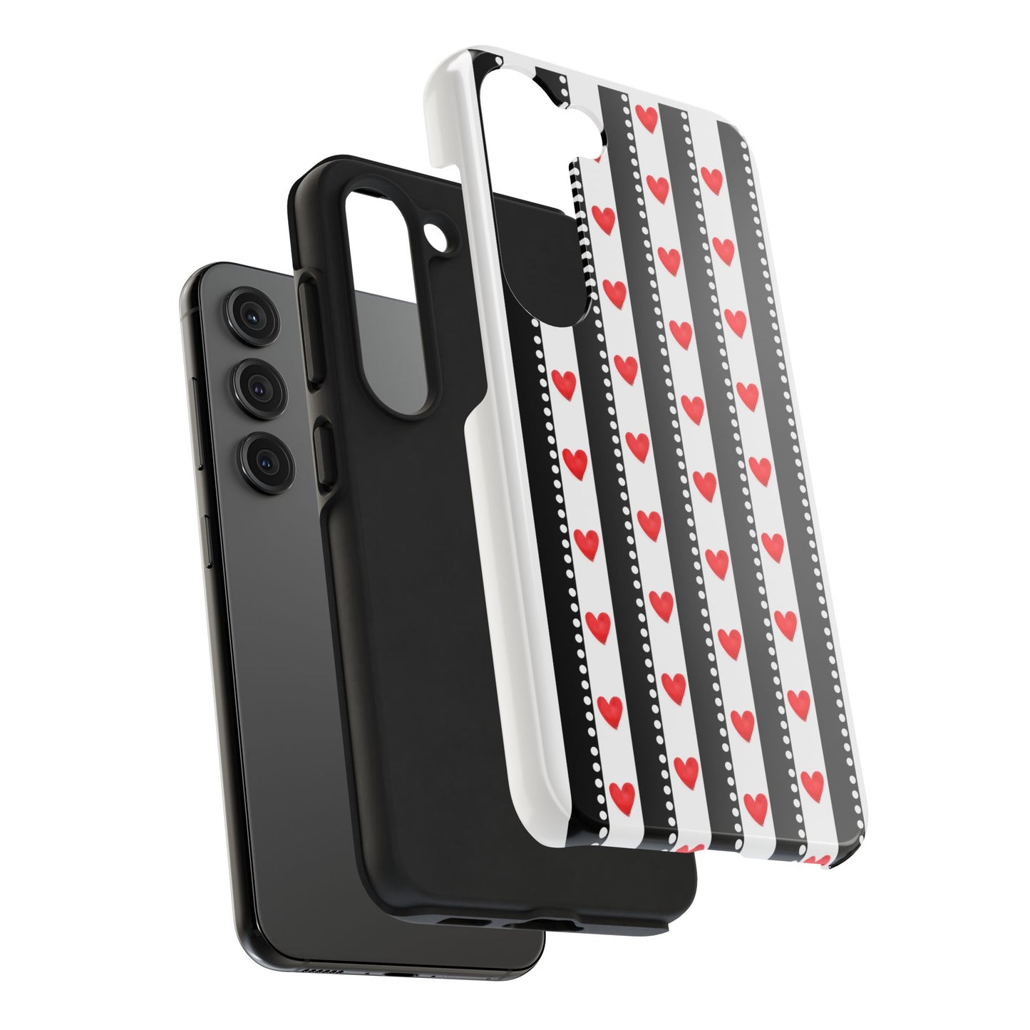 Heart Stripe Tough Phone Case