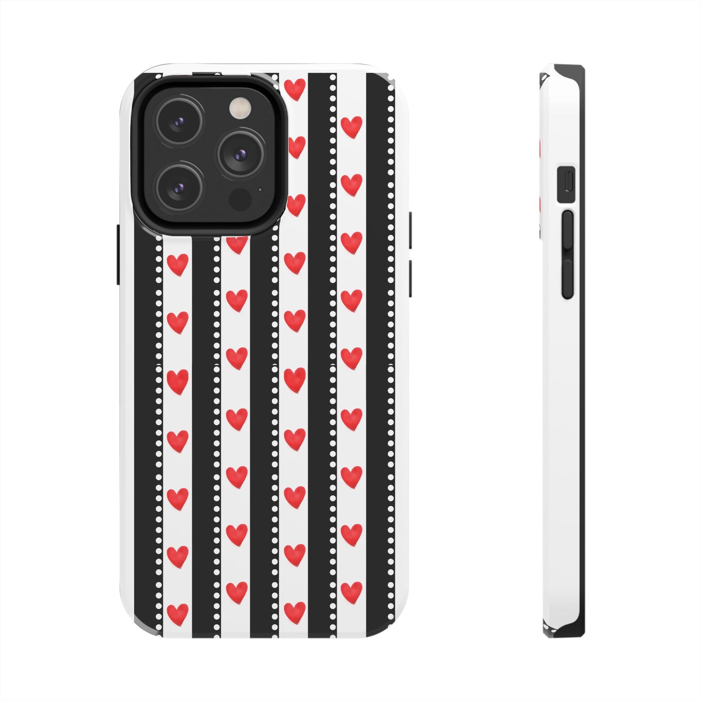 Heart Stripe Tough Phone Case