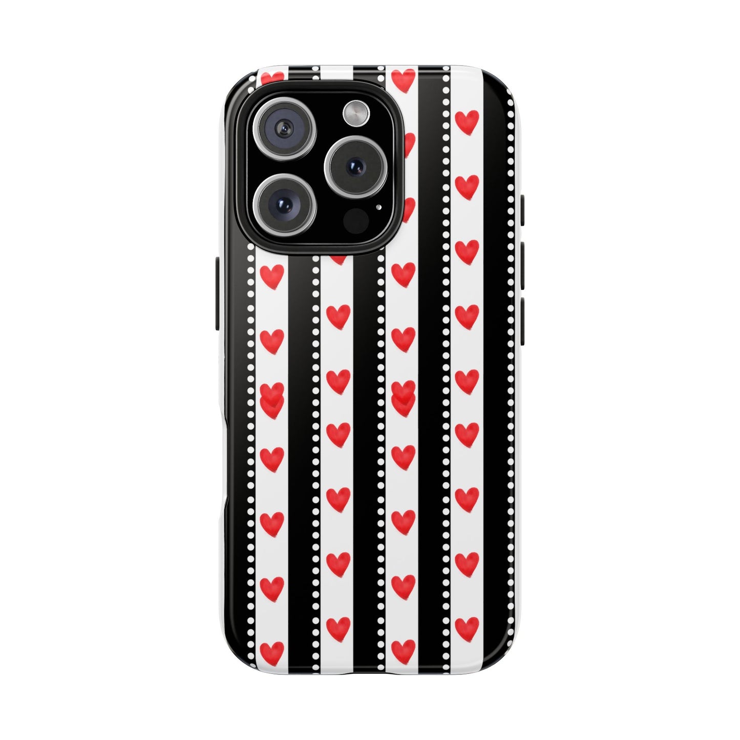 Heart Stripe Tough Phone Case