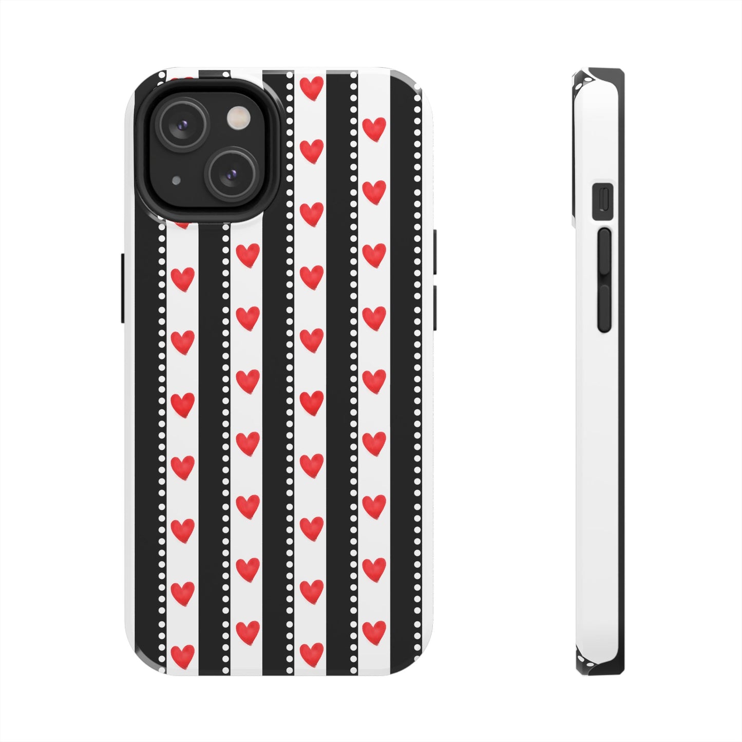 Heart Stripe Tough Phone Case
