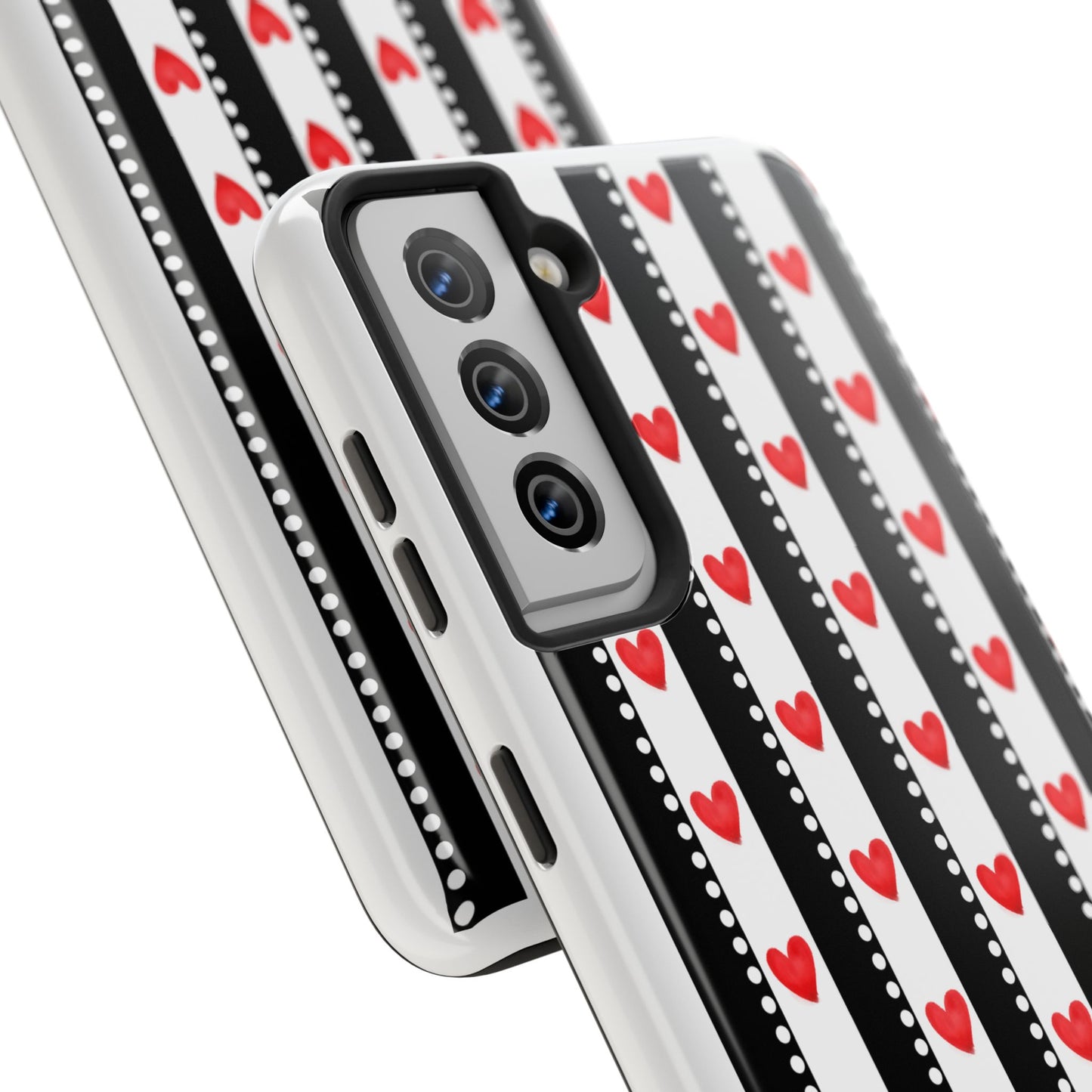 Heart Stripe Tough Phone Case
