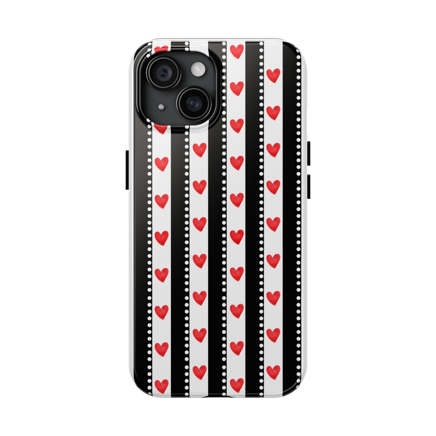 Heart Stripe Tough Phone Case
