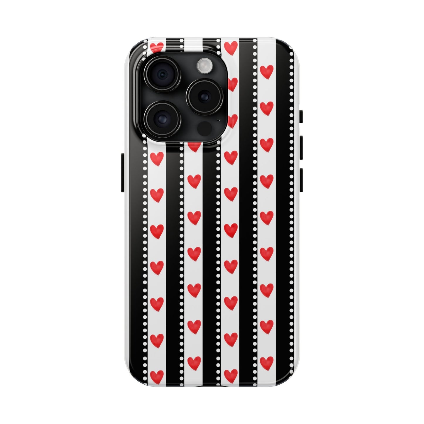 Heart Stripe Tough Phone Case
