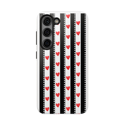 Heart Stripe Tough Phone Case