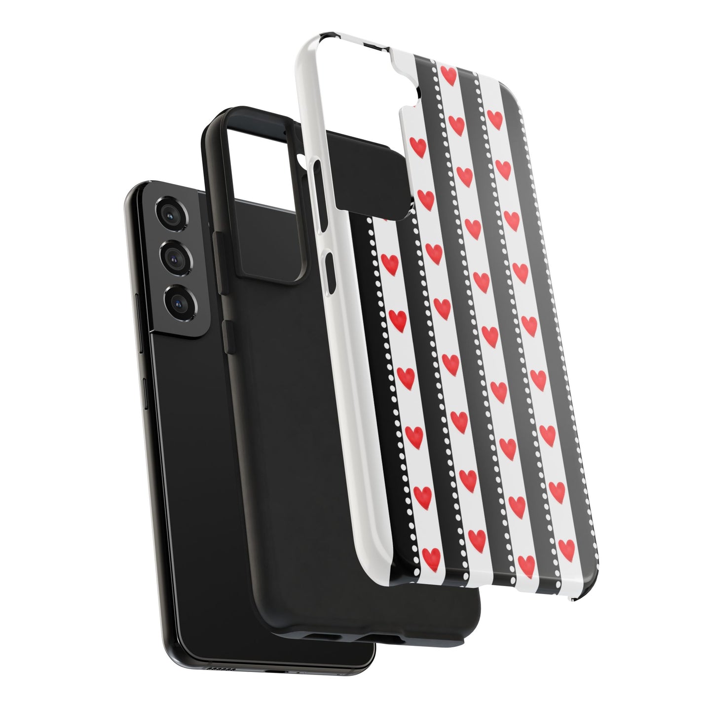 Heart Stripe Tough Phone Case