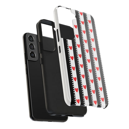Heart Stripe Tough Phone Case
