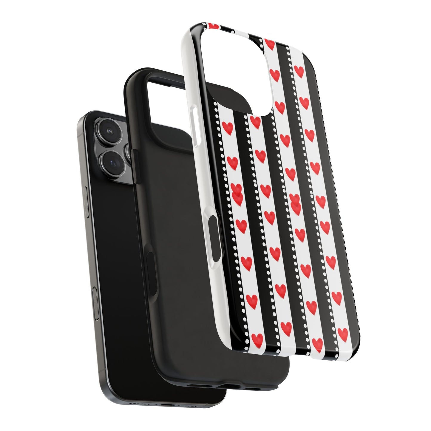 Heart Stripe Tough Phone Case
