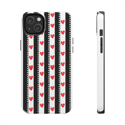 Heart Stripe Tough Phone Case