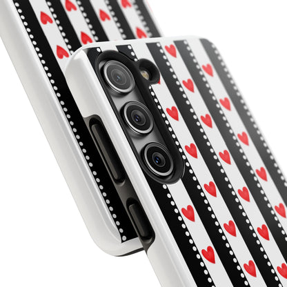 Heart Stripe Tough Phone Case